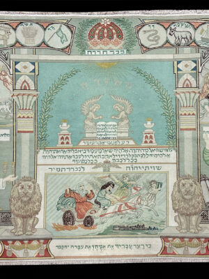 PERSIAN TABRIZ PICTORIAL JUDAICA SCENES 4.11 X 6.7