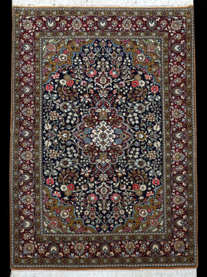 PERSIAN VINTAGE QUM ILAM KORK WOOL 4.10 X 6.10