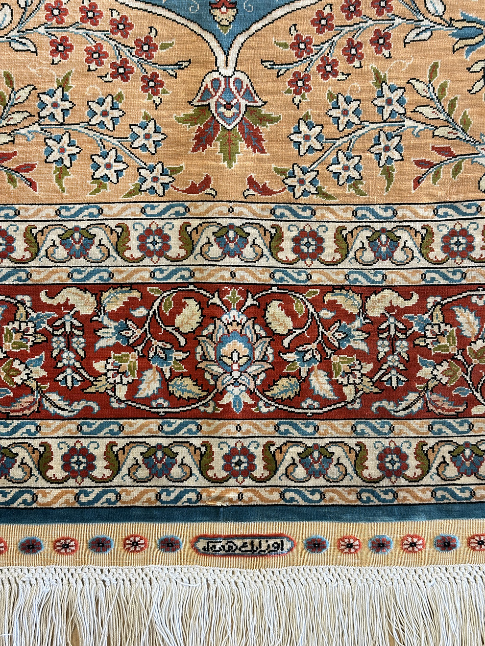 TURKISH MASTERPIECE VINTAGE PICTORIAL HEREKEH OZIPEK 2.8 X 3.4 - SOLD - Image 4