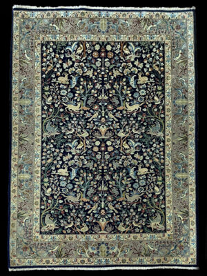 PERSIAN VINTAGE ISFAHAN TREE OF LIFE 3.7 X 5.2