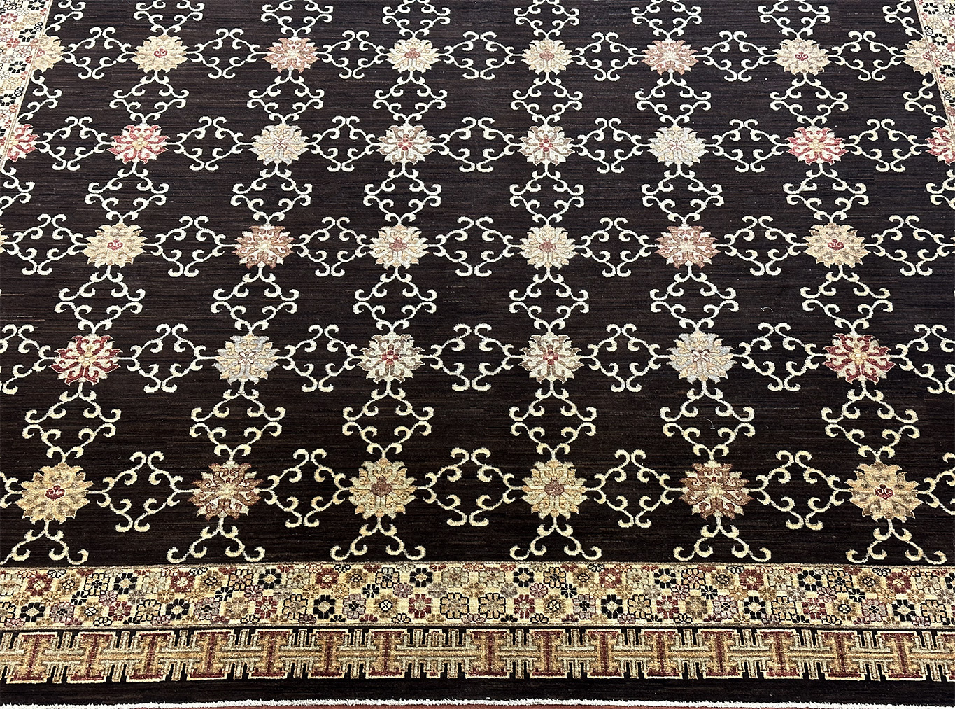 PAKISTAN KHOTAN DARK CHOCOLATE BROWN 10.2 X 13.10 - Image 2