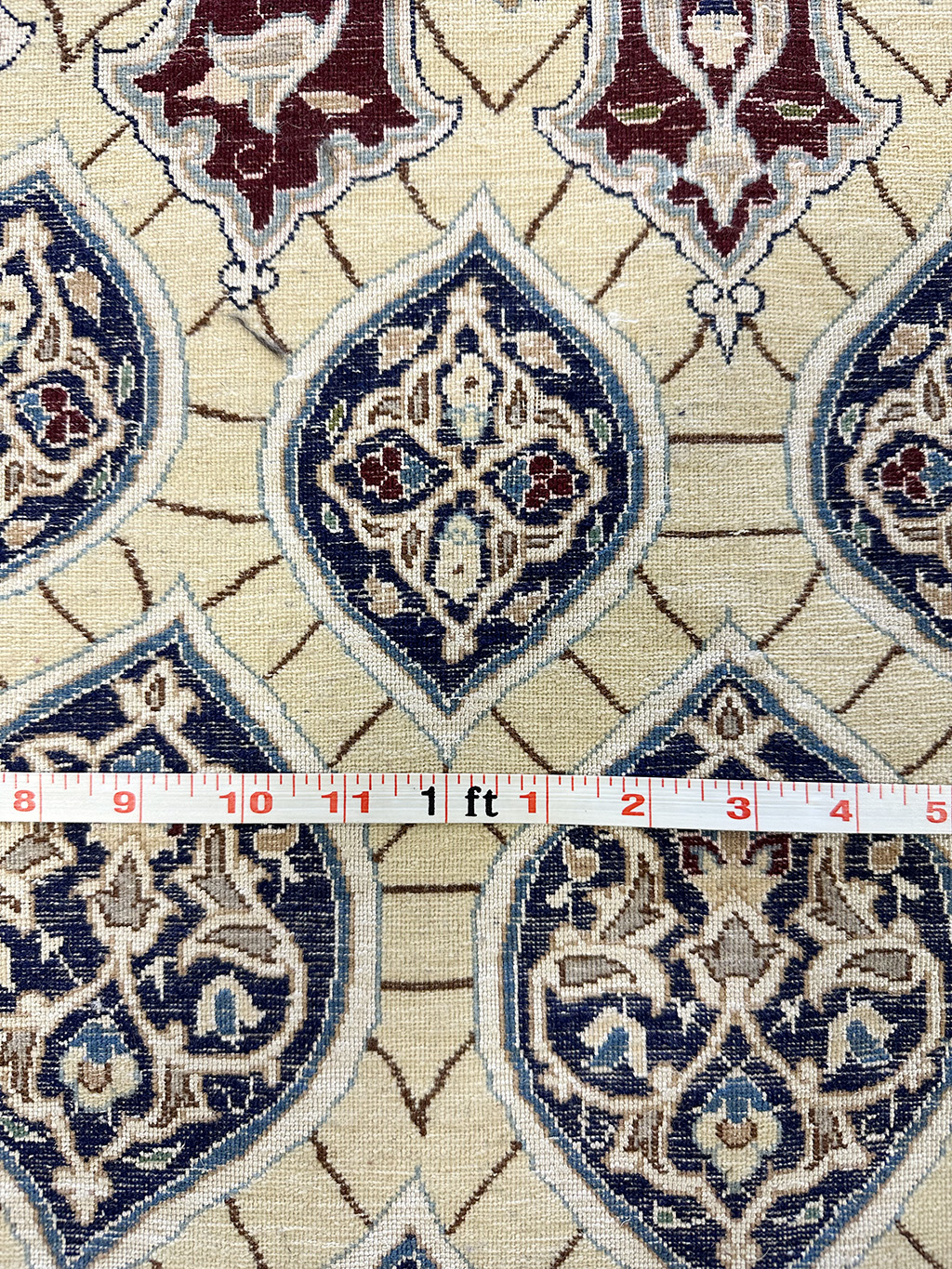 PERSIAN FINE NAIN GHOMBAD PERFECT SQUARE 11.6 X 11.6 - Image 4