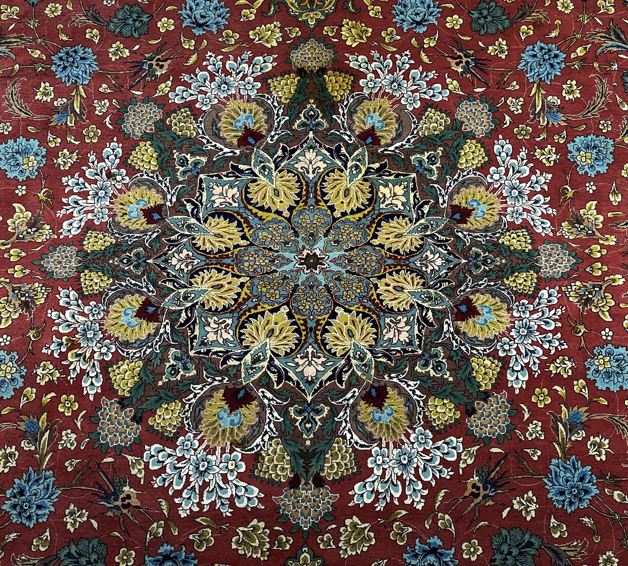PERSIAN VINTAGE TABRIZ NEZAM SIGNED SAMADI 8 X 11.9 - Image 4