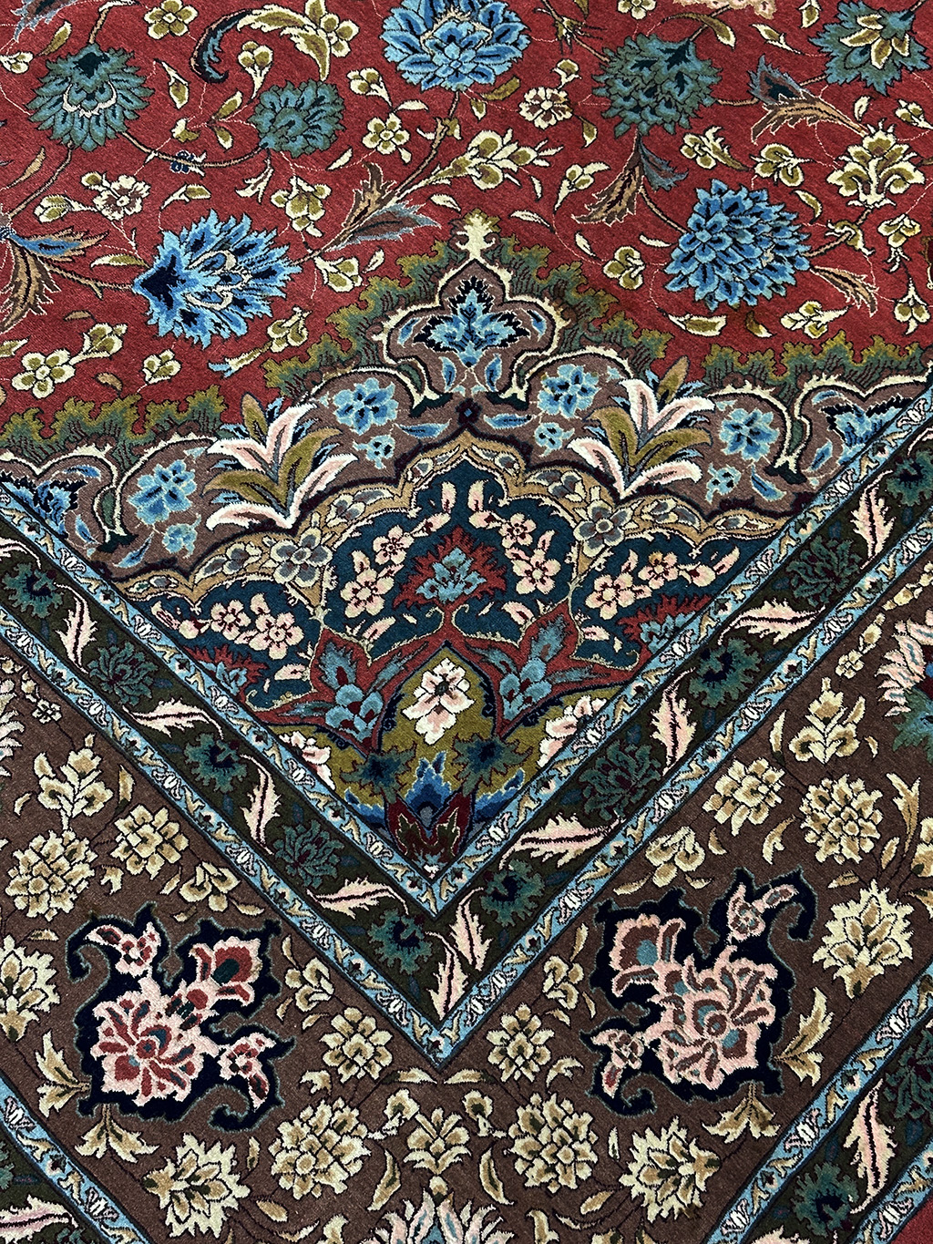 PERSIAN VINTAGE TABRIZ NEZAM SIGNED SAMADI 8 X 11.9 - Image 7