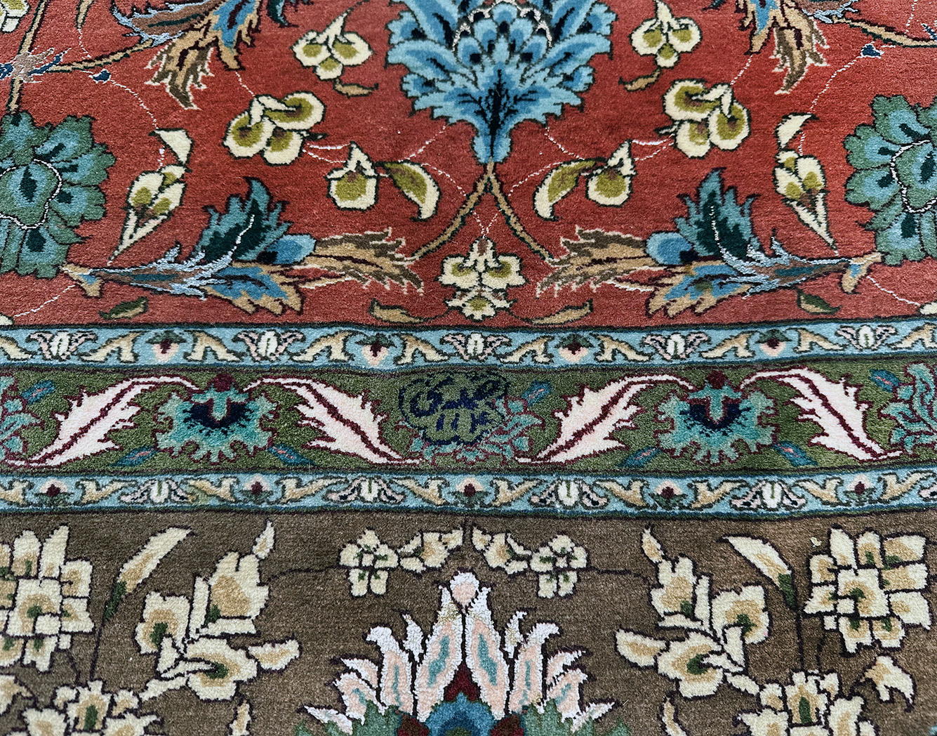 PERSIAN VINTAGE TABRIZ NEZAM SIGNED SAMADI 8 X 11.9 - Image 8