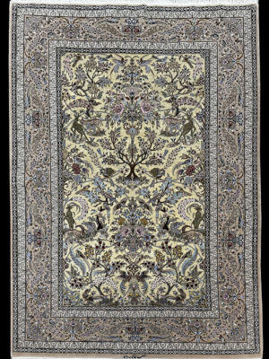 PERSIAN VINTAGE ISFAHAN MIHRAB DESIGN  4.11 X 7.6 - SOLD
