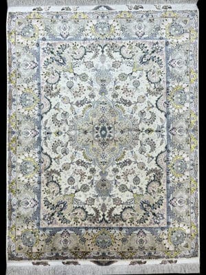 PERSIAN VINTAGE TABRIZ FRENCH AUBUSSON DESIGN 5 X 7