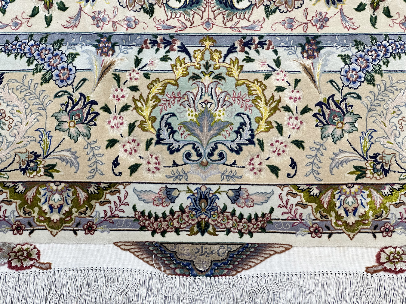PERSIAN VINTAGE TABRIZ FRENCH AUBUSSON DESIGN 5 X 7 - Image 3