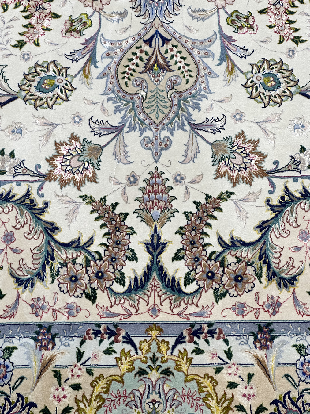 PERSIAN VINTAGE TABRIZ FRENCH AUBUSSON DESIGN 5 X 7 - Image 4