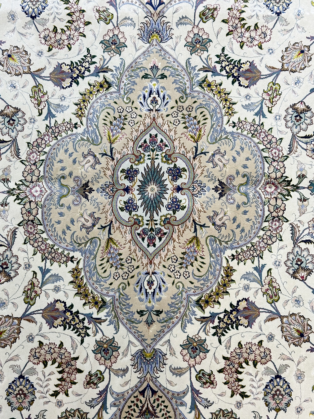 PERSIAN VINTAGE TABRIZ FRENCH AUBUSSON DESIGN 5 X 7 - Image 5