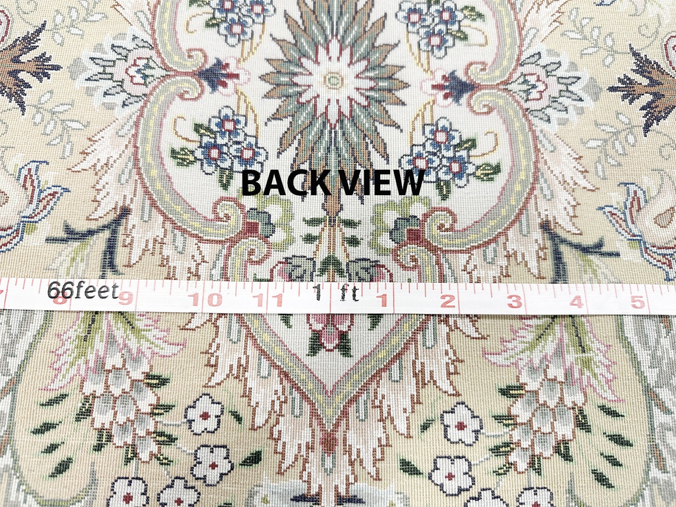 PERSIAN VINTAGE TABRIZ FRENCH AUBUSSON DESIGN 5 X 7 - Image 7