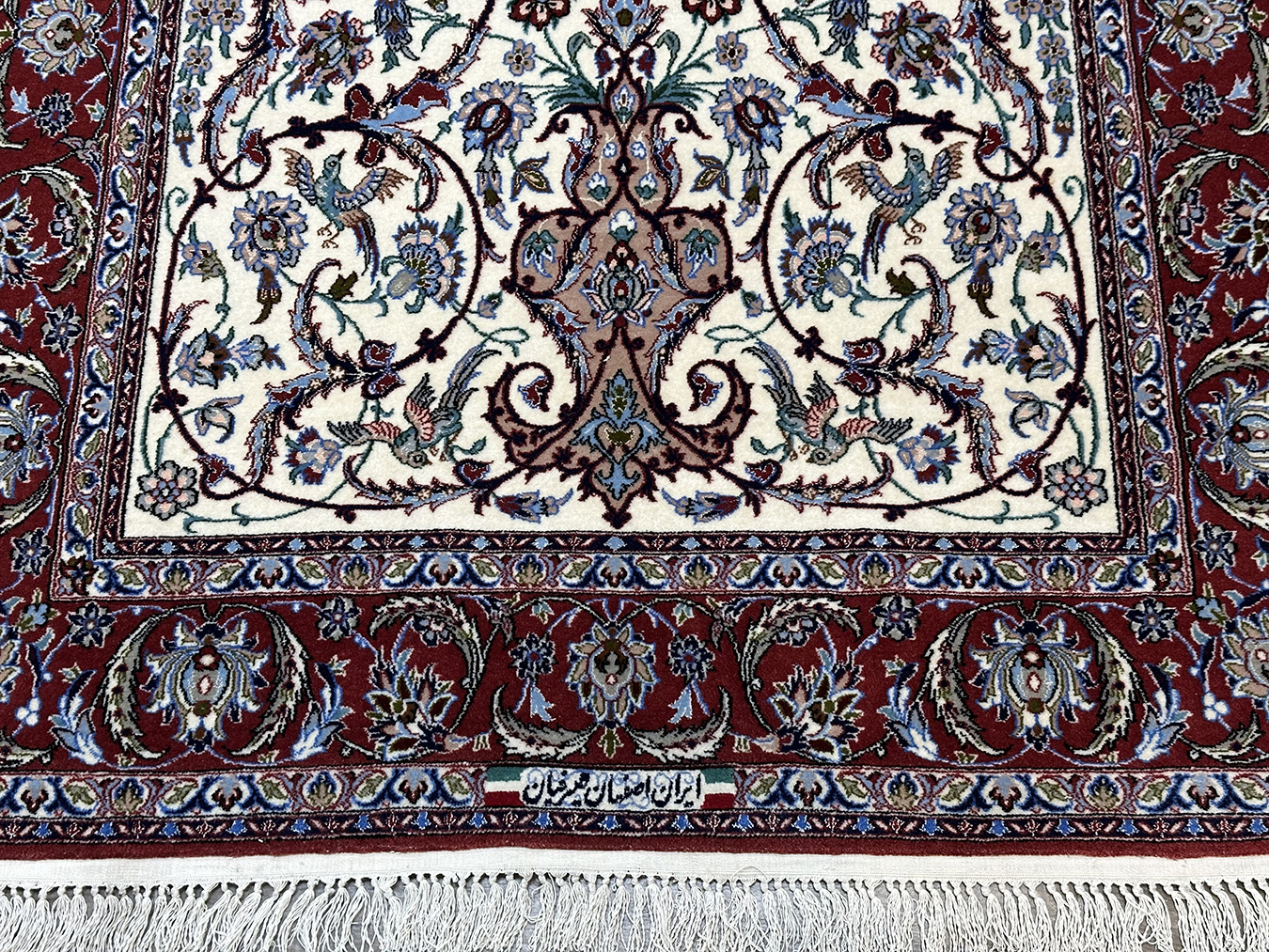 PERSIAN ISFAHAN MIHRAB PRAYER DESIGN 3.8 X 5.5 - SOLD - Image 2