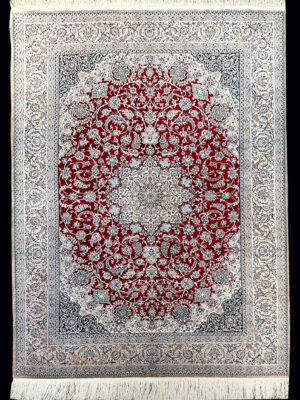 PERSIAN NAIN 4LAH WOVEN BY DARAKSHESH SIGNED 5.9 X 8.3 KPSI 1156