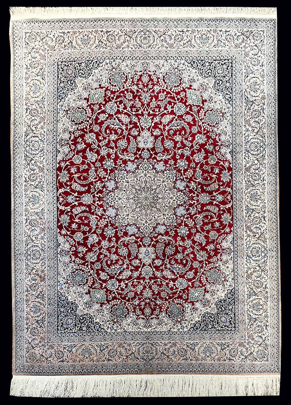 PERSIAN NAIN 4LAH WOVEN BY DARAKSHESH SIGNED 5.9 X 8.3 KPSI 1156