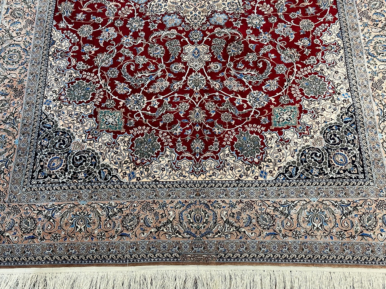PERSIAN NAIN 4LAH WOVEN BY DARAKSHESH SIGNED 5.9 X 8.3 KPSI 1156 - Image 2