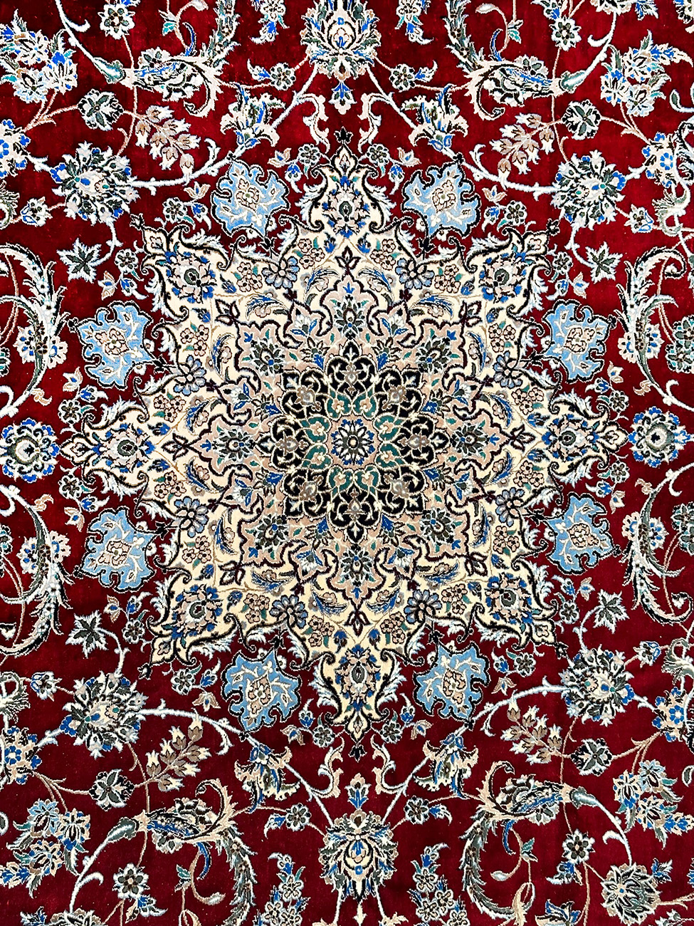 PERSIAN NAIN 4LAH WOVEN BY DARAKSHESH SIGNED 5.9 X 8.3 KPSI 1156 - Image 4