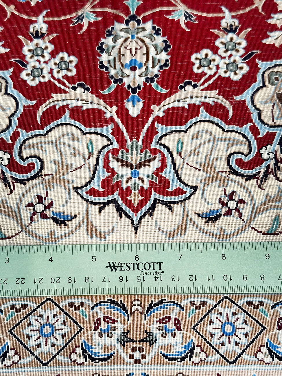 PERSIAN NAIN 4LAH WOVEN BY DARAKSHESH SIGNED 5.9 X 8.3 KPSI 1156 - Image 5
