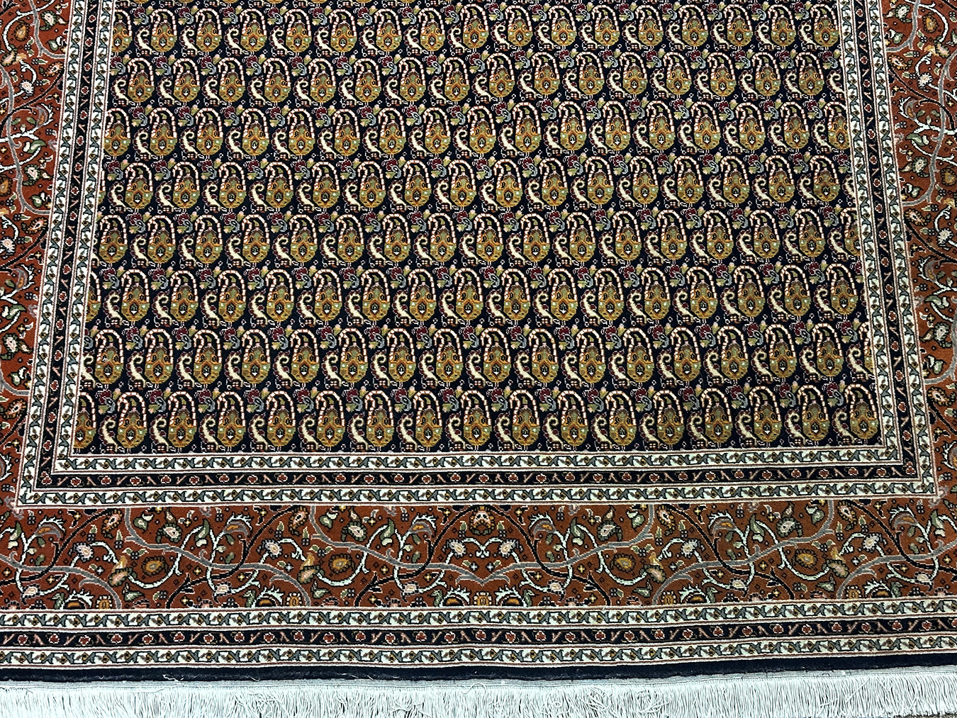 PERSIAN VINTAGE TABRIZ PAISLEY (BOTEH) 5 X 6.8 - SOLD - Image 2