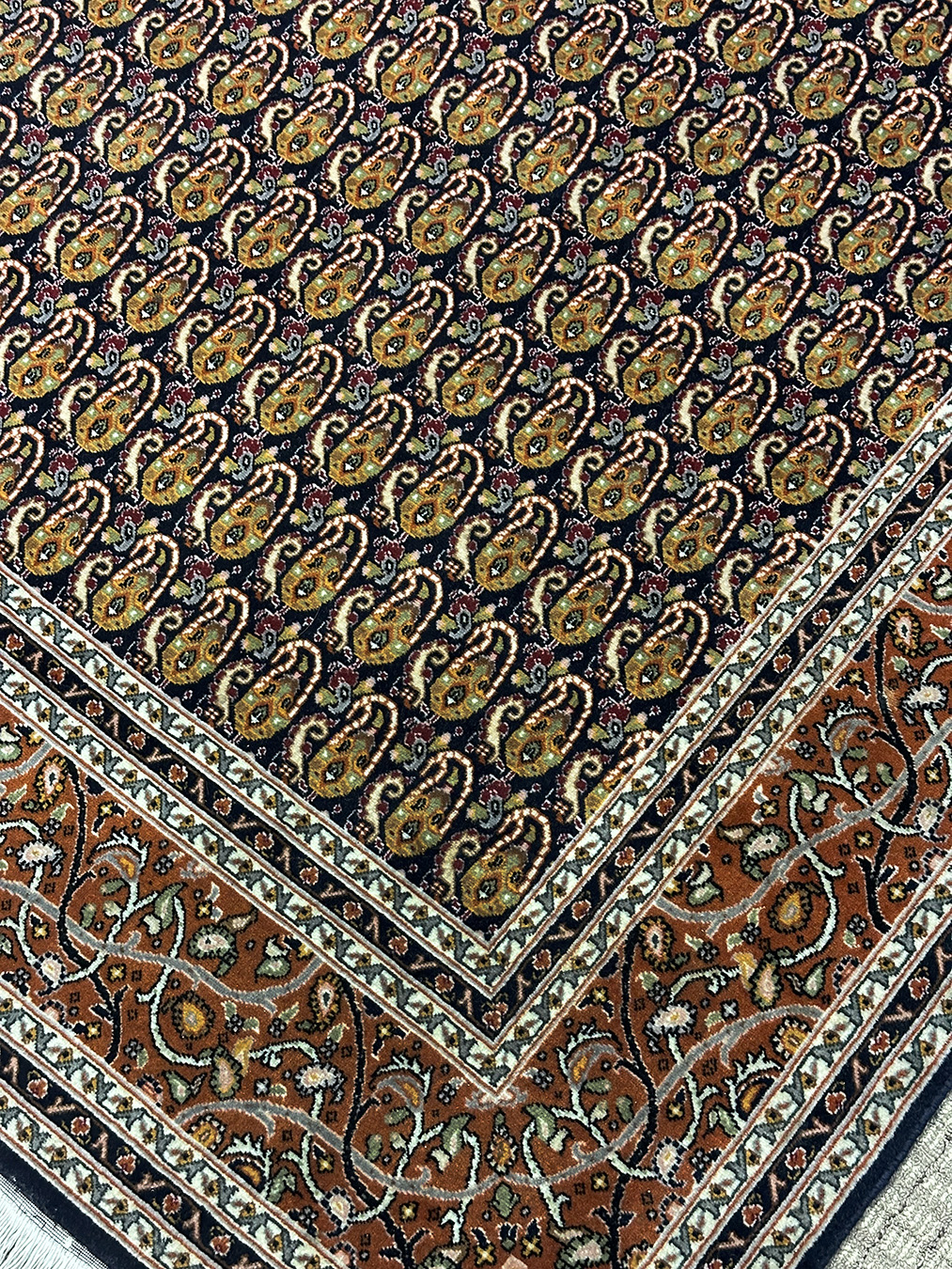 PERSIAN VINTAGE TABRIZ PAISLEY (BOTEH) 5 X 6.8 - SOLD - Image 5