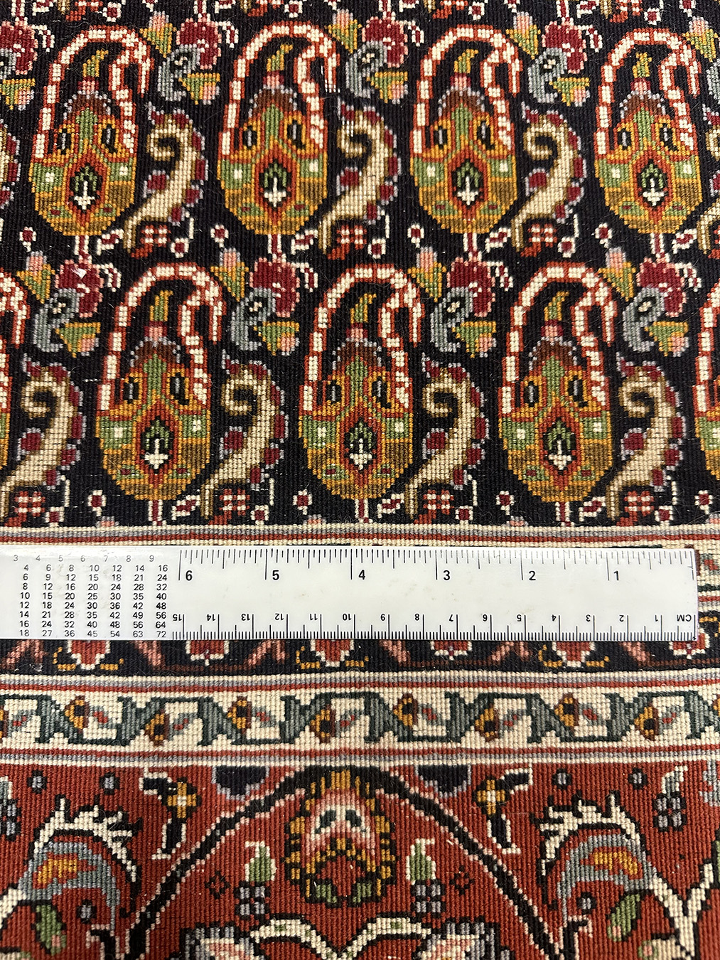 PERSIAN VINTAGE TABRIZ PAISLEY (BOTEH) 5 X 6.8 - SOLD - Image 7