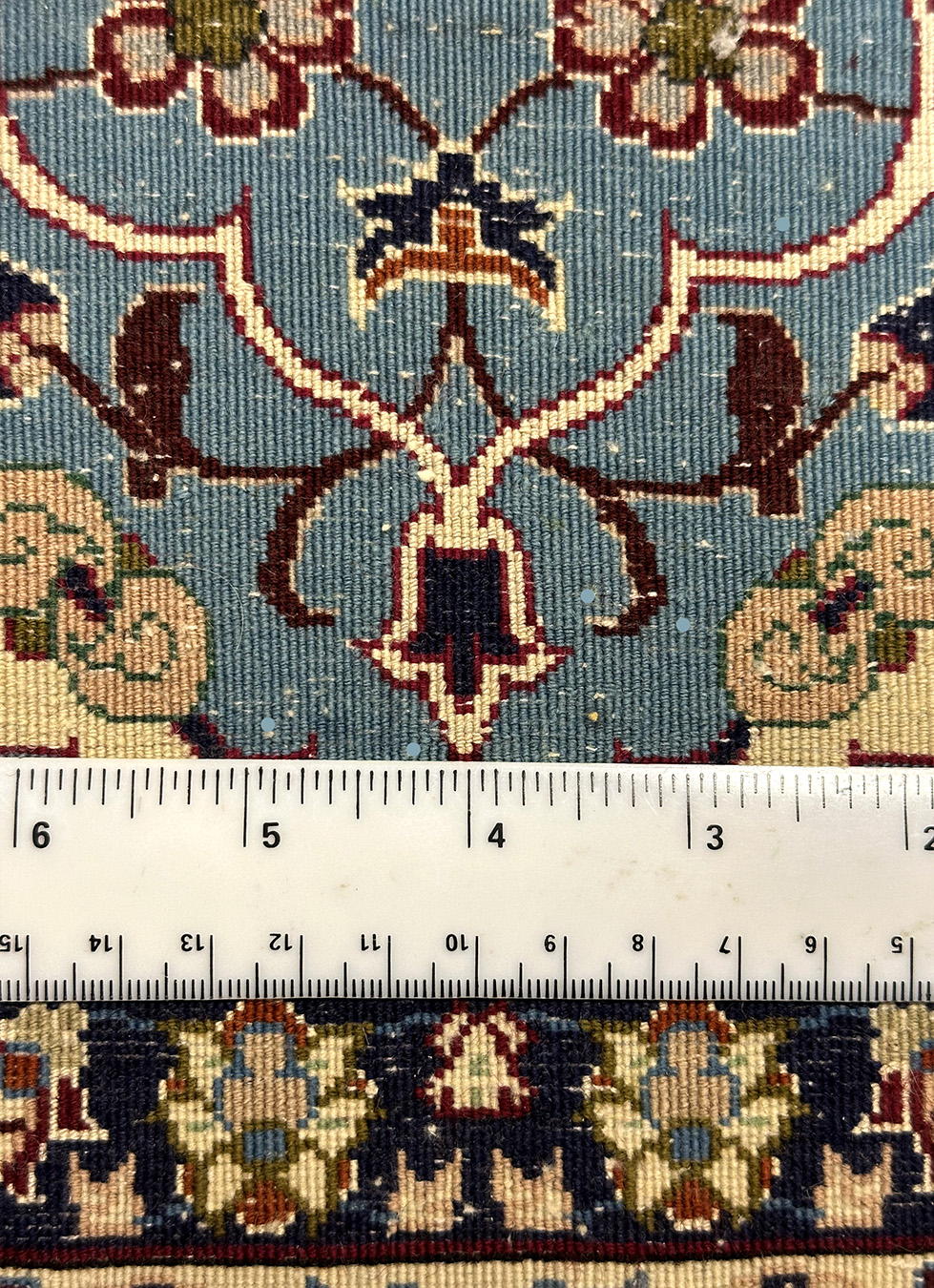 PERSIAN VINTAGE ISFAHAN SIGNED 5.1 X 8.1 - Image 7