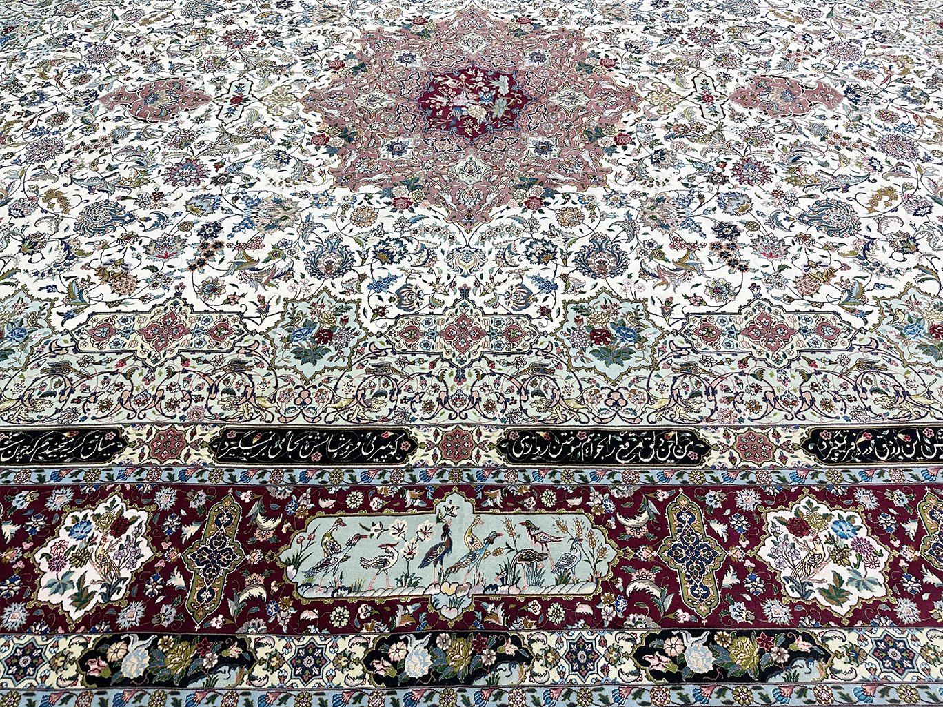 PERSIAN TABRIZ POURNAMI DESIGN - WOVEN BY SALIMI 11.6 X 16.6 - Image 6