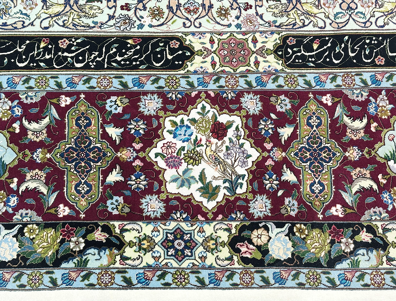 PERSIAN TABRIZ POURNAMI DESIGN - WOVEN BY SALIMI 11.6 X 16.6 - Image 8