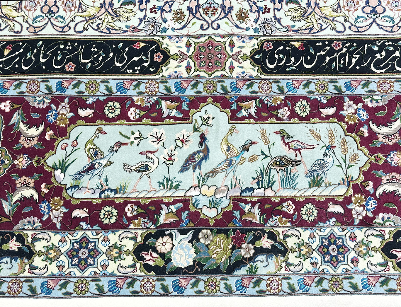 PERSIAN TABRIZ POURNAMI DESIGN - WOVEN BY SALIMI 11.6 X 16.6 - Image 7