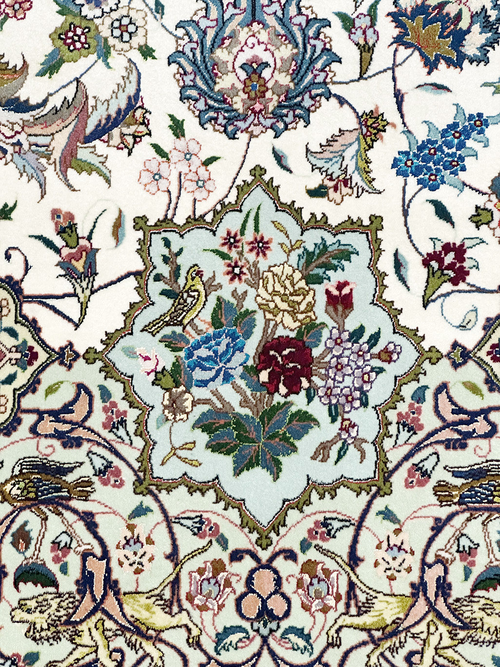 PERSIAN TABRIZ POURNAMI DESIGN - WOVEN BY SALIMI 11.6 X 16.6 - Image 9