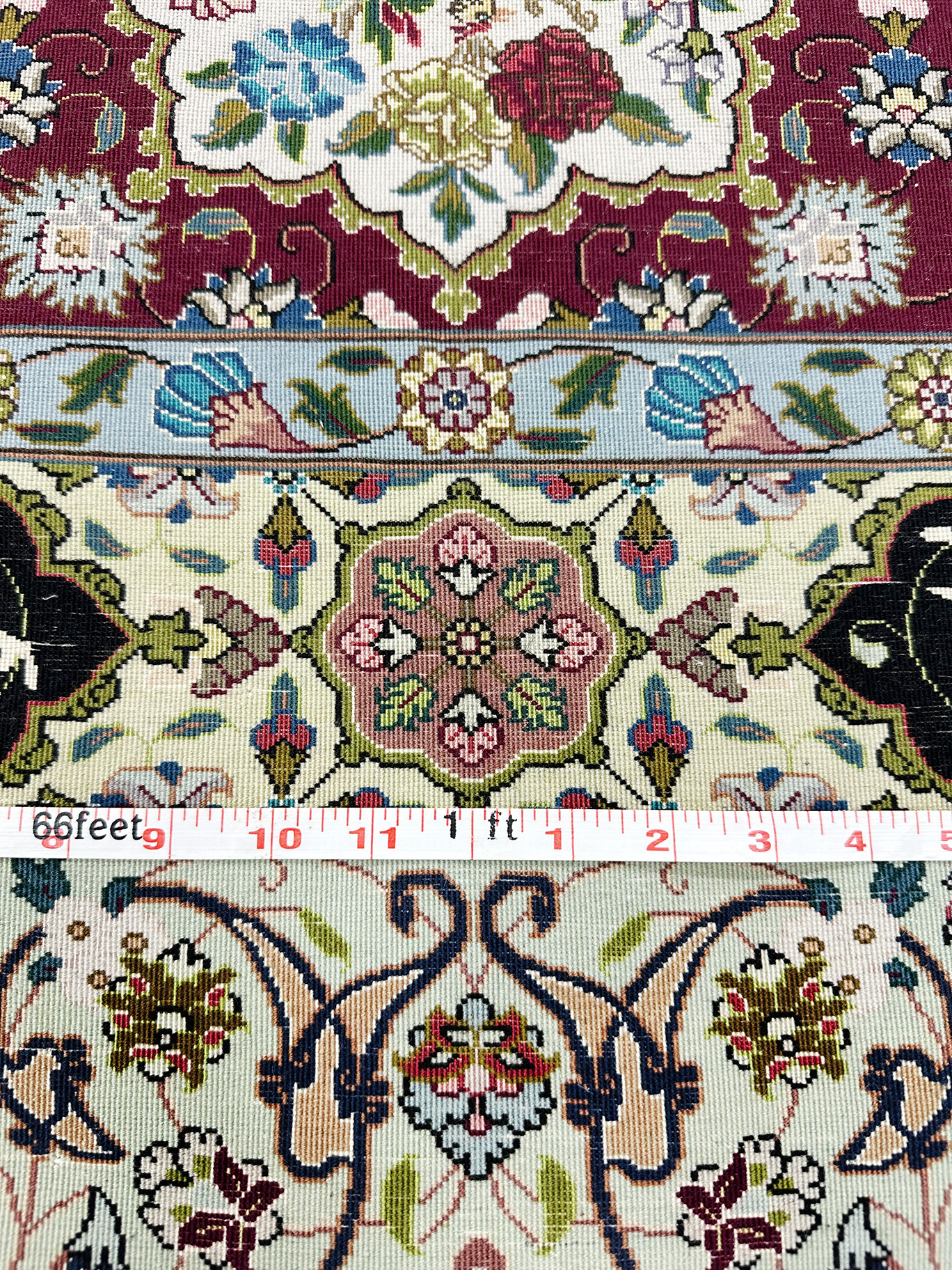 PERSIAN TABRIZ POURNAMI DESIGN - WOVEN BY SALIMI 11.6 X 16.6 - Image 10